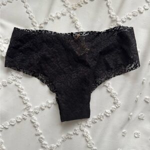 PINK Victoria's Secret Black Lace Briefs